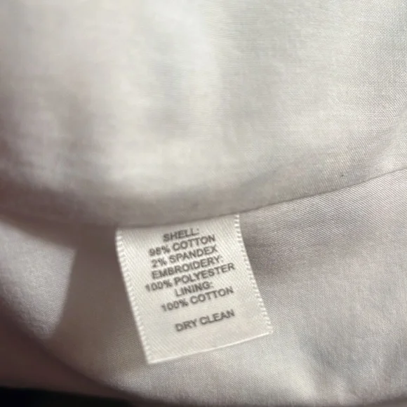 White House Black Market Blue and White Embroidered Bustier - Picture 10 of 10